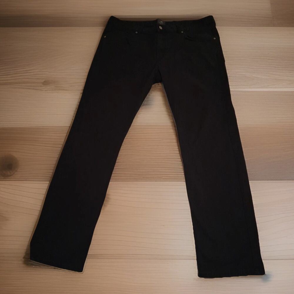 H&M Slim Straight Jeans Mens 38 Black Stretch Denim